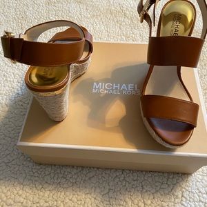 MK wedge sandals. Never been worn